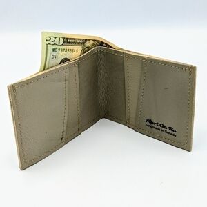 Repurposed car seat leather wallet Jaguar XJ6 1996